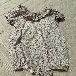 Cecil and Lou Floral Ruffled Kids One Piece